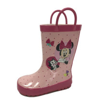 Kids Red Dot Rubber Rain Boots for Girls